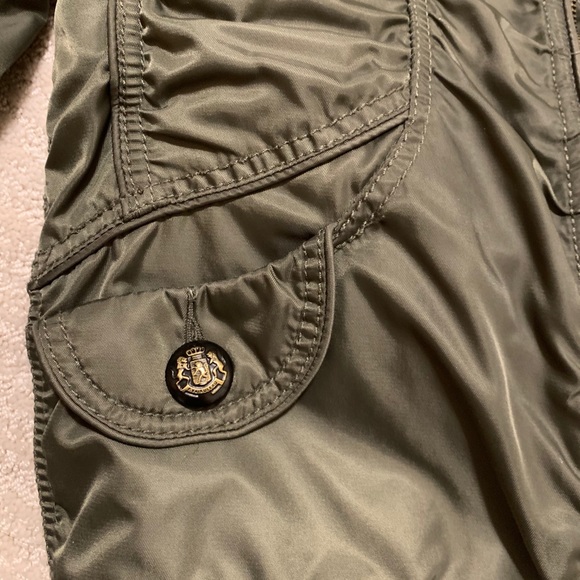 Army green hooded jacket, 90% new, - Picture 5 of 5